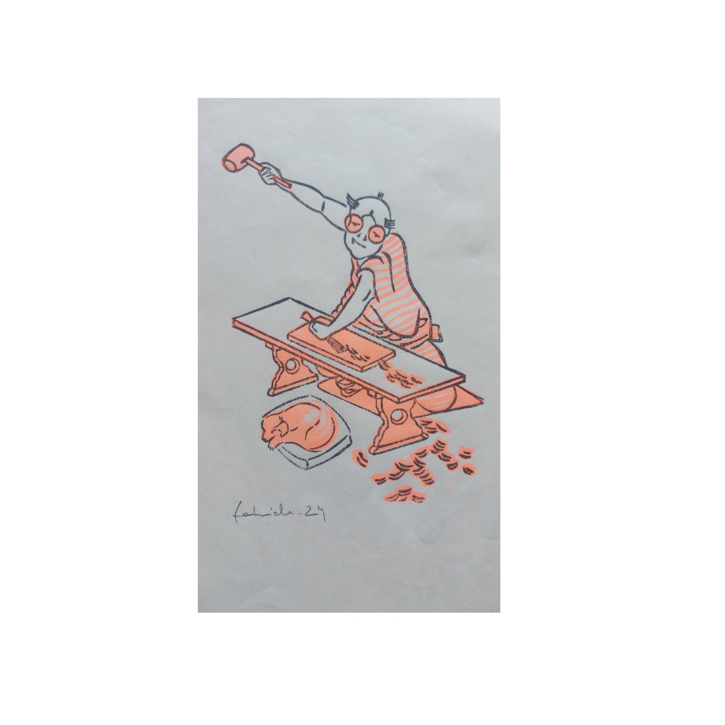 Tallista y su mascota