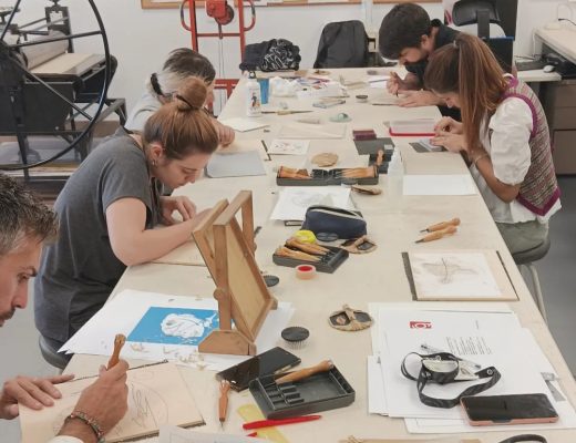 Mokuhanga en la Escuela de Grabado y Diseño Gráfico FNMT