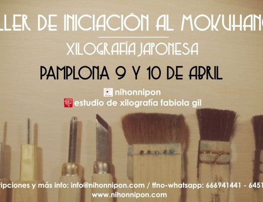 9 y 10 de abril: taller de mokuhanga en Pamplona con Nihonnipon