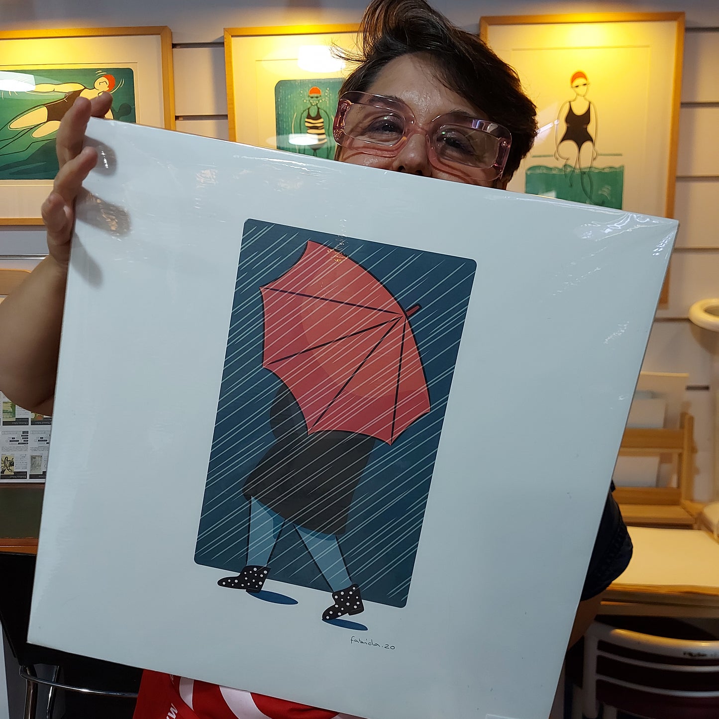 Lluvia en Asakusa - Print