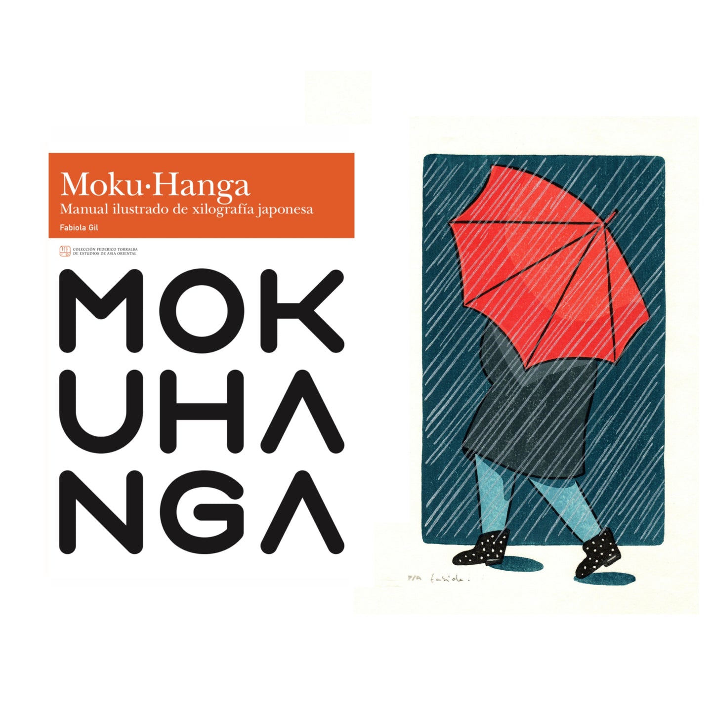 Lluvia en Asakusa y Manual Ilustrado de Xilografía Japonesa